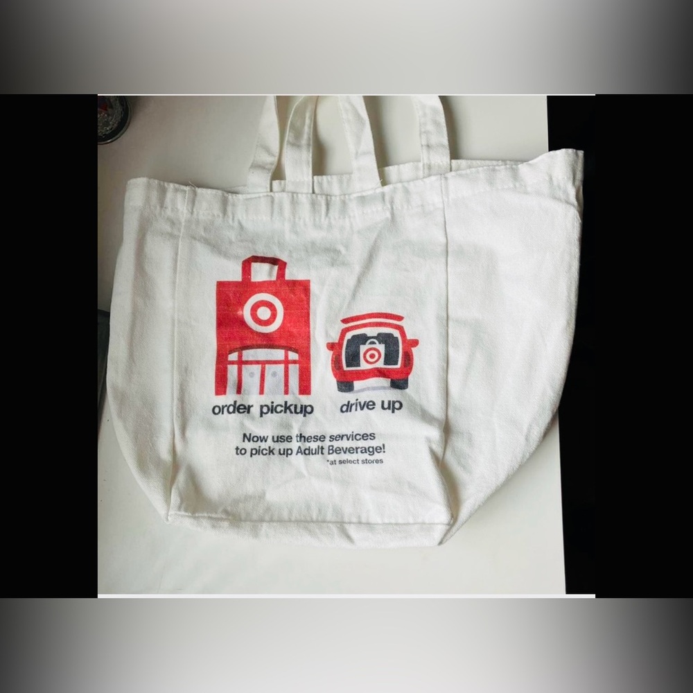 Target White Tote Shopping‎ Canvas Bag